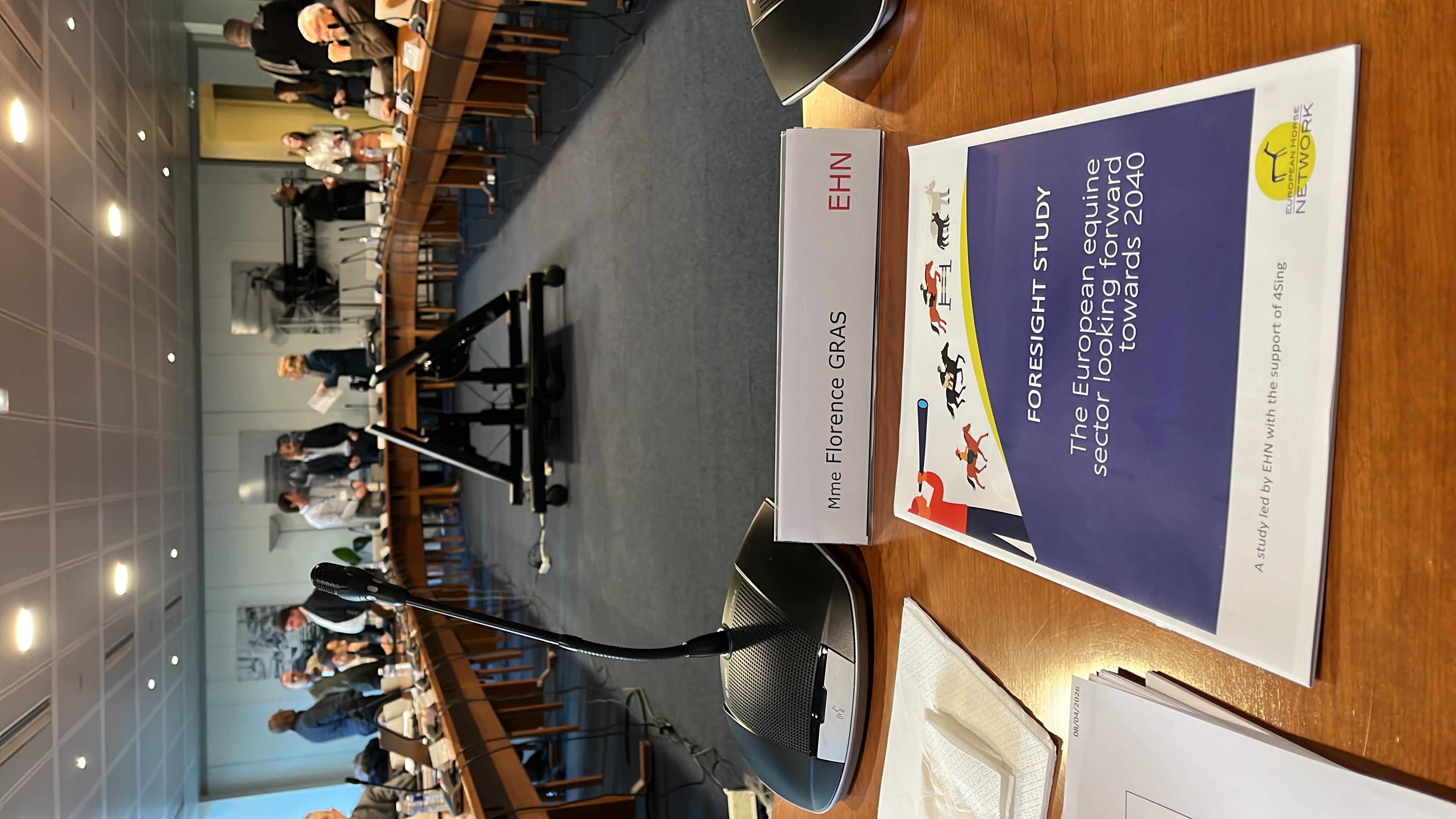 On 14th April, EHN was invited by the Employment and training Committee of the French Equine Institute in Paris